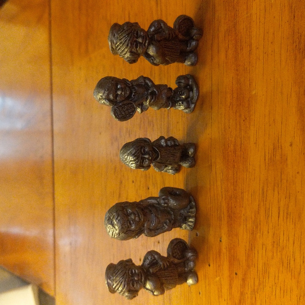 Lot of 5 Pewter Children Figurines